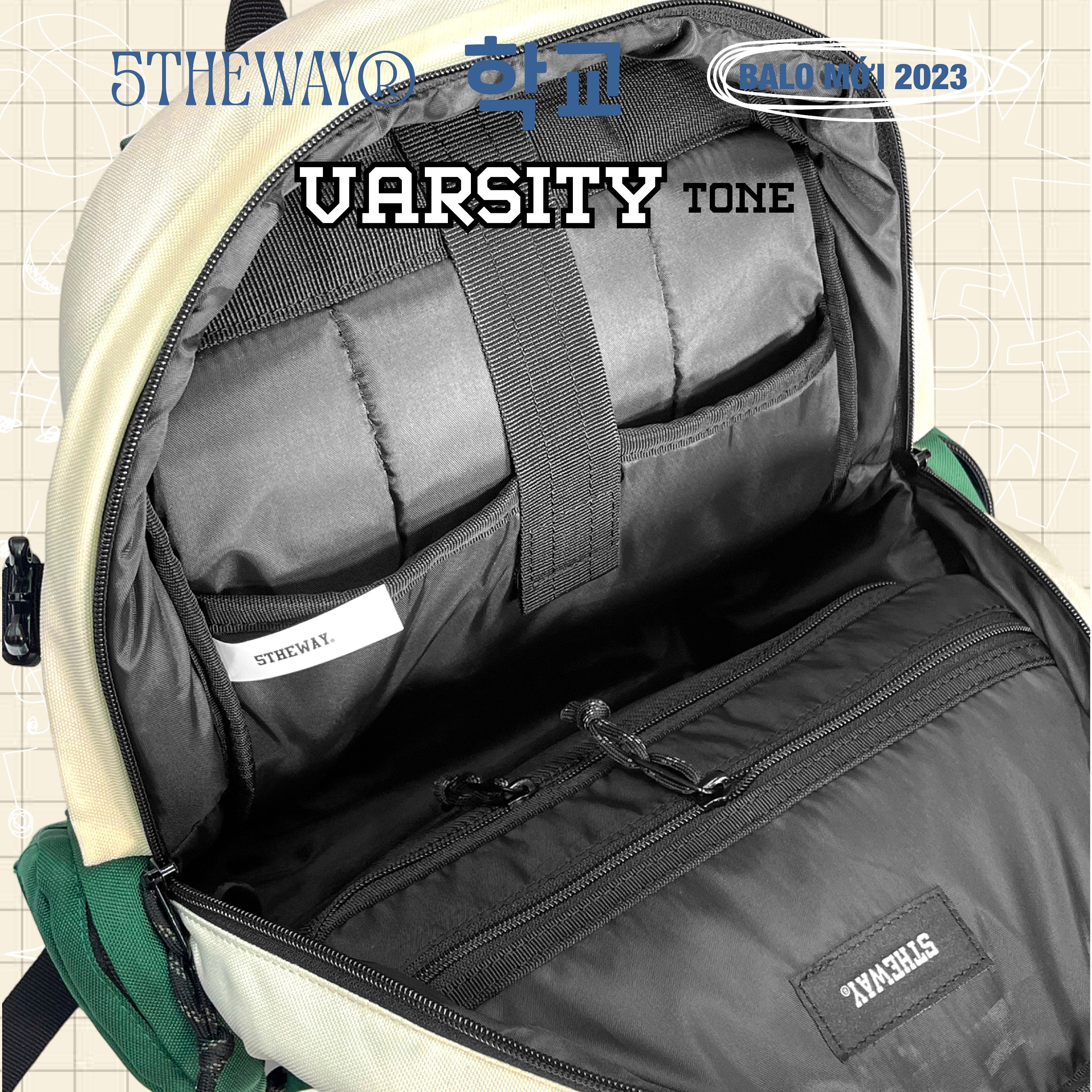 Balo 5THEWAY® 학교 VARSITY TONE ROCKET BACKPACK™