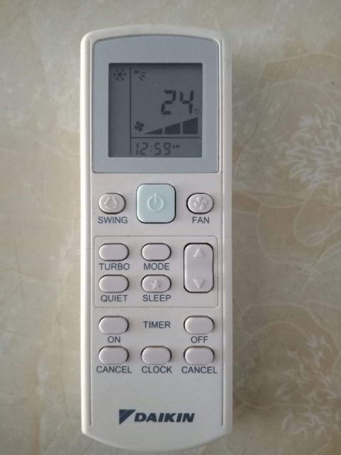 Điều khiển điều hòa Daikin.