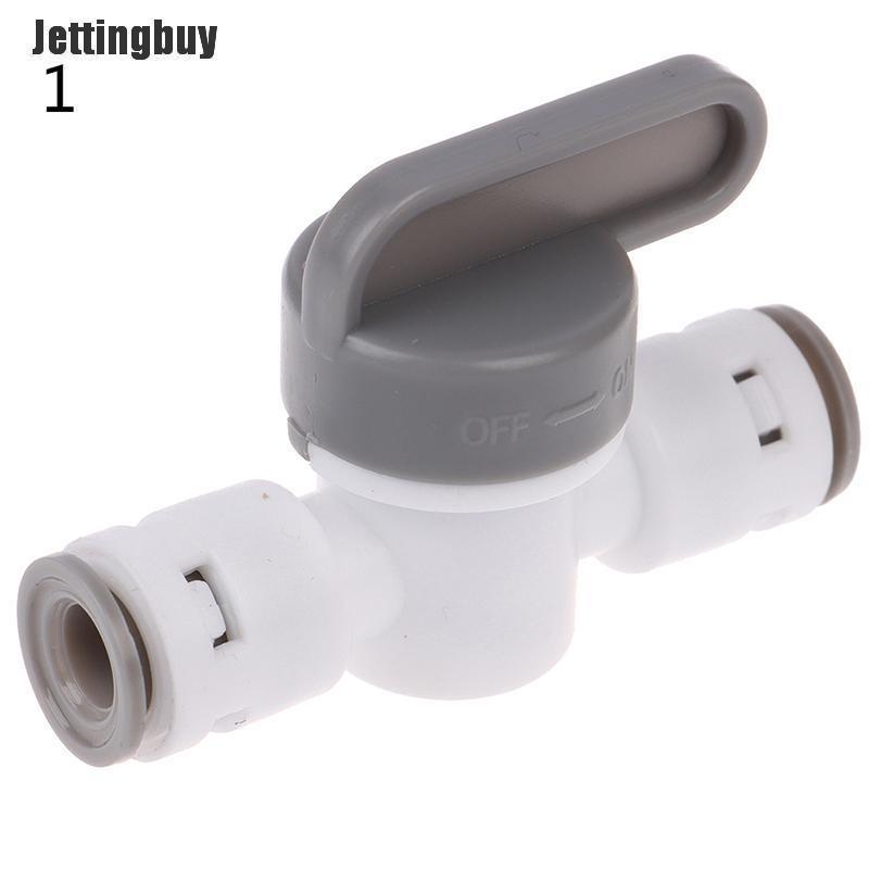 Jettingbuy 1/4 ball valve inline tap quick connect push fit ro water reverse osmosis