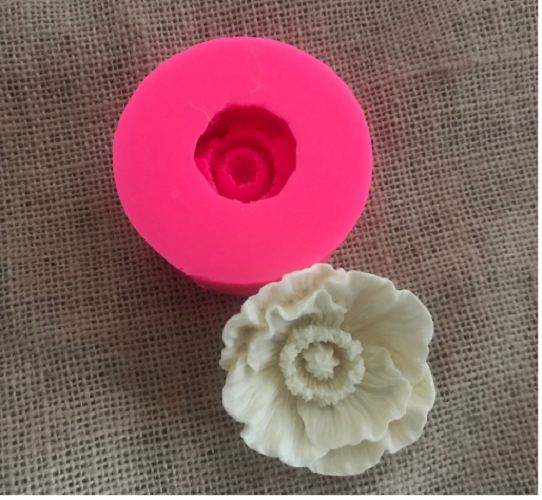 Khuôn silicon 3D hình hoa đẹp mắt 6.8cm