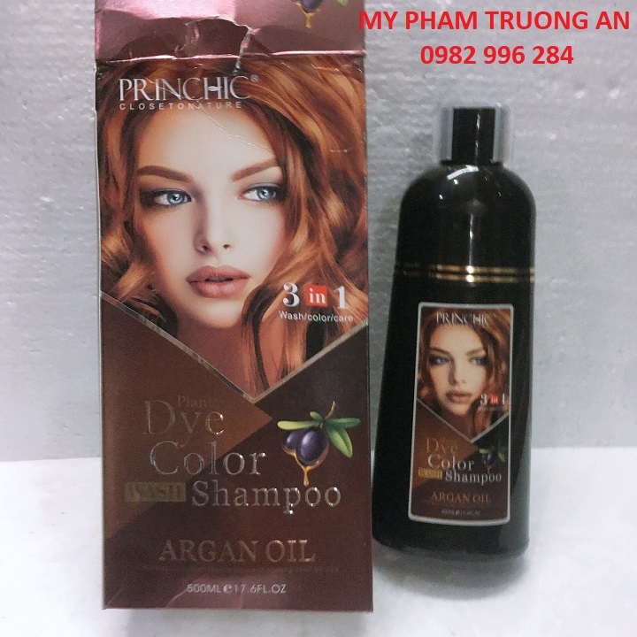 Dầu Gội Phủ Bạc Màu Nâu Princhic