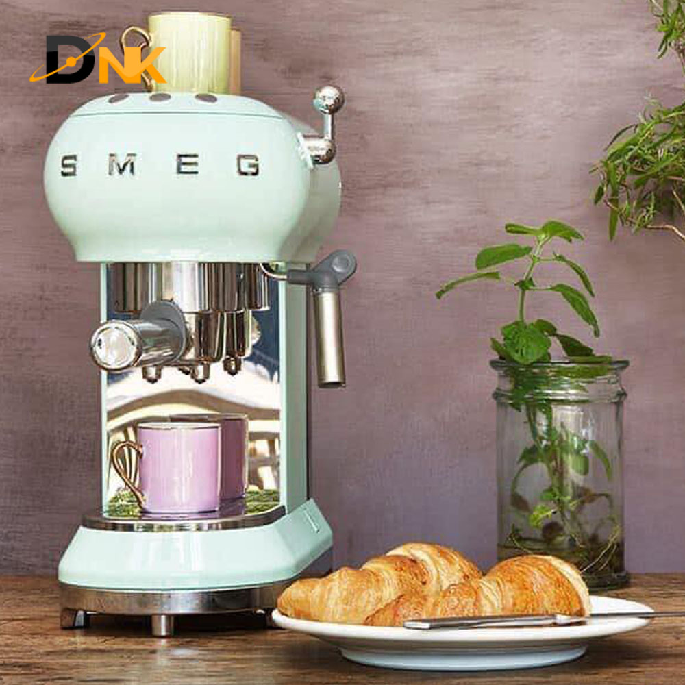 [NK Germany]-Smail ecf01pgeu pastel green mint espresso maker, thermoblock, 15 bar