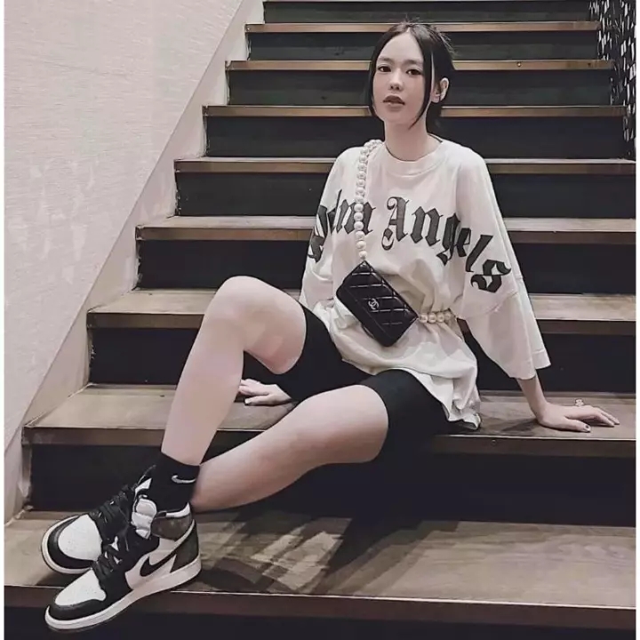 Quần legging nữ dáng đùi chất thun dẻo cotton co giãn