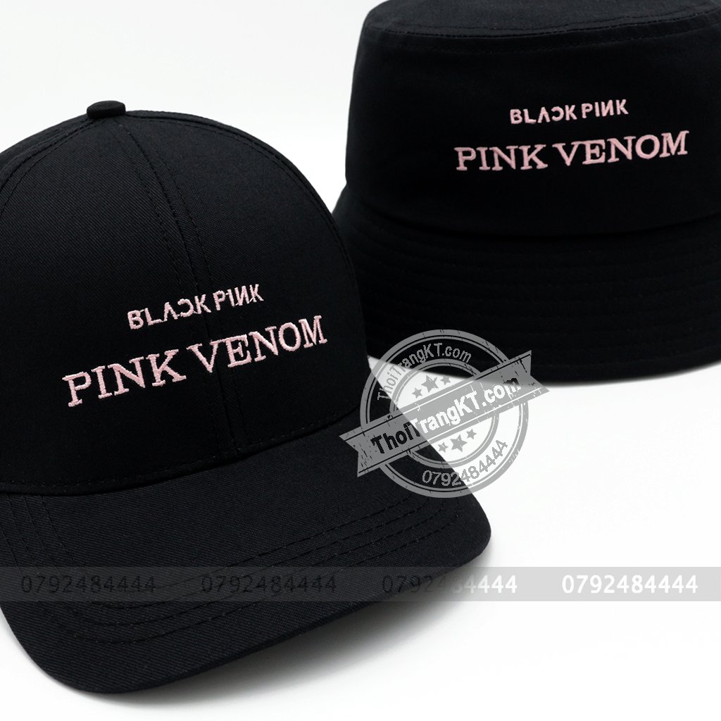 [SIÊU HOT] Combo 2 Nón PINK VENOM Black Pink màu đen