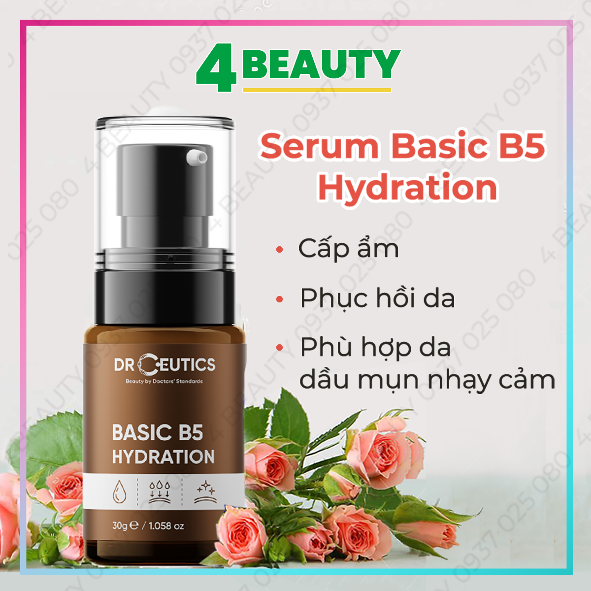 Tinh chất dưỡng Serum B5 Hydration DrCeutics Cho Da Dầu Mụn - Serum DrCeutics B5