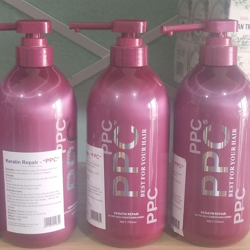 [HCM]Hấp phục hồi tóc hư tổn Keratin PPC Repair - 750ml