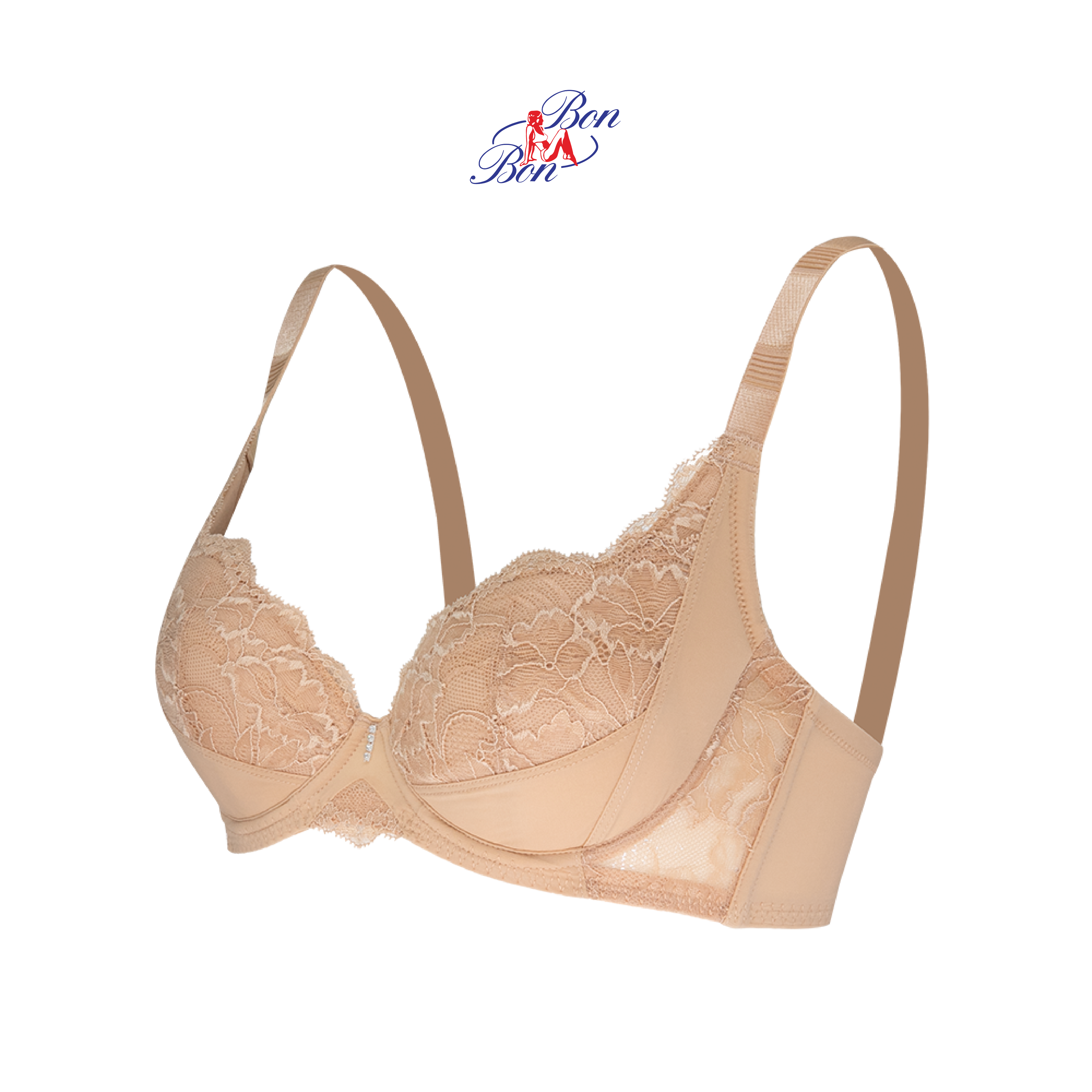 Áo lót mút mỏng phối ren Bon Bon  - BV3395