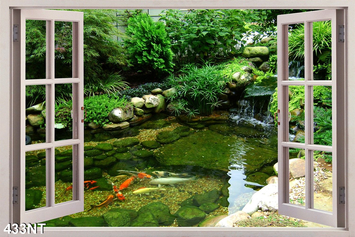 TRANH DÁN TƯỜNG 3D CỬA SỔ PHONG CẢNH ĐẸP 433NT - TRANH DÁN TƯỜNG HÌNH Ô CỬA SỔ NHÌN RA PHONG CẢNH