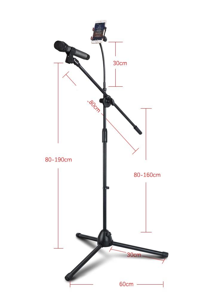 [HCM]Chân micro đứng kèm kẹp điện thoại
