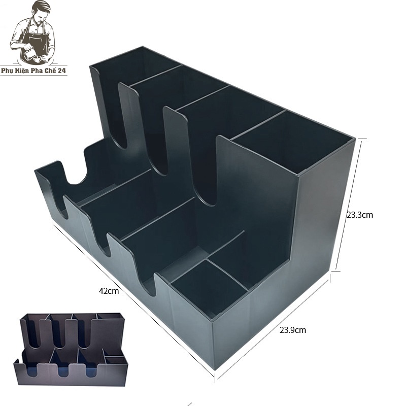 Kệ Đựng Cốc- Kệ Úp Ly 2 Tầng 9 Ngăn KMK-9