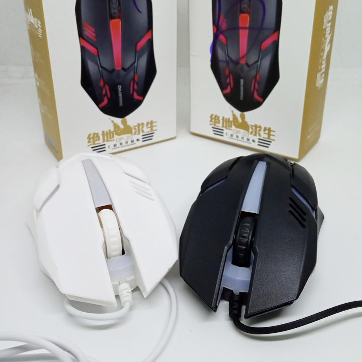 Chuột game thủ có dây Divipard OP-20 đèn led