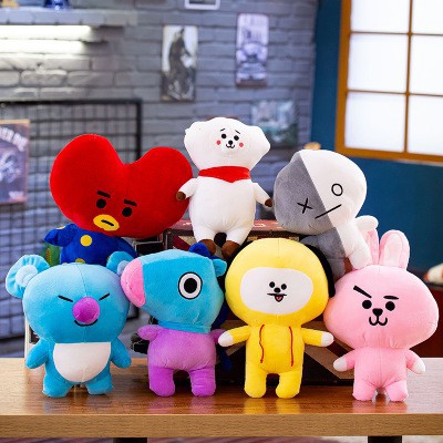 gấu bông BTS BT 21-đầy đủ các thành viên