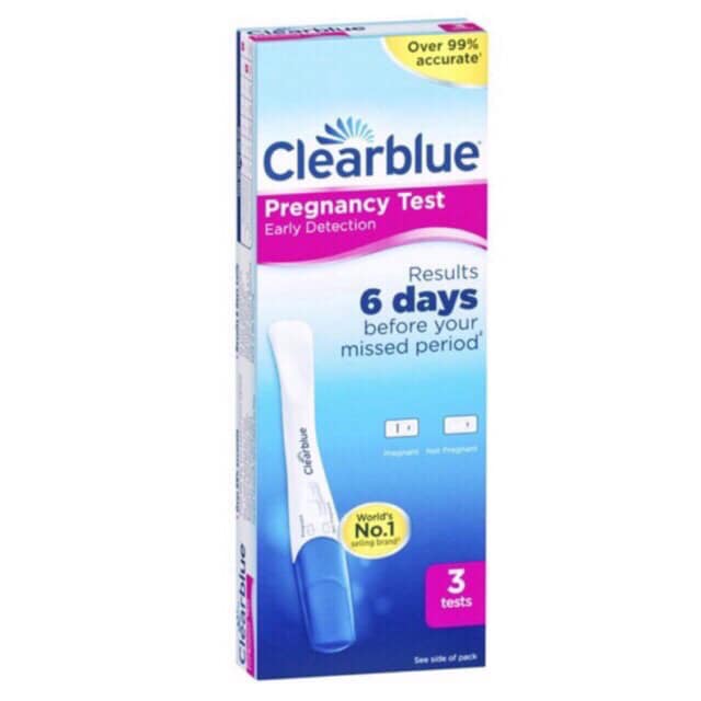 Que thử thai Clearblue 6 days missing period