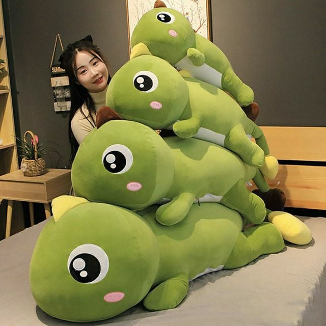 gấu bông khủng long đuôi tim size lớn 150cm