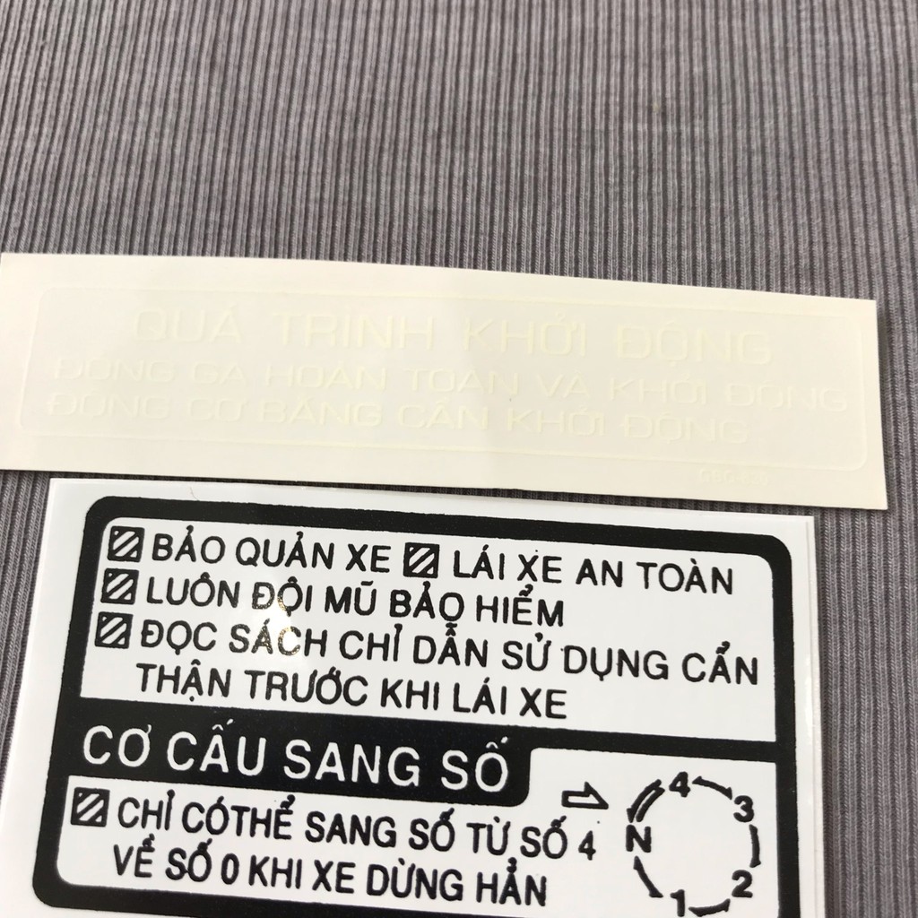 Tem thông số Honda Wave Việt Nam sắc sét
