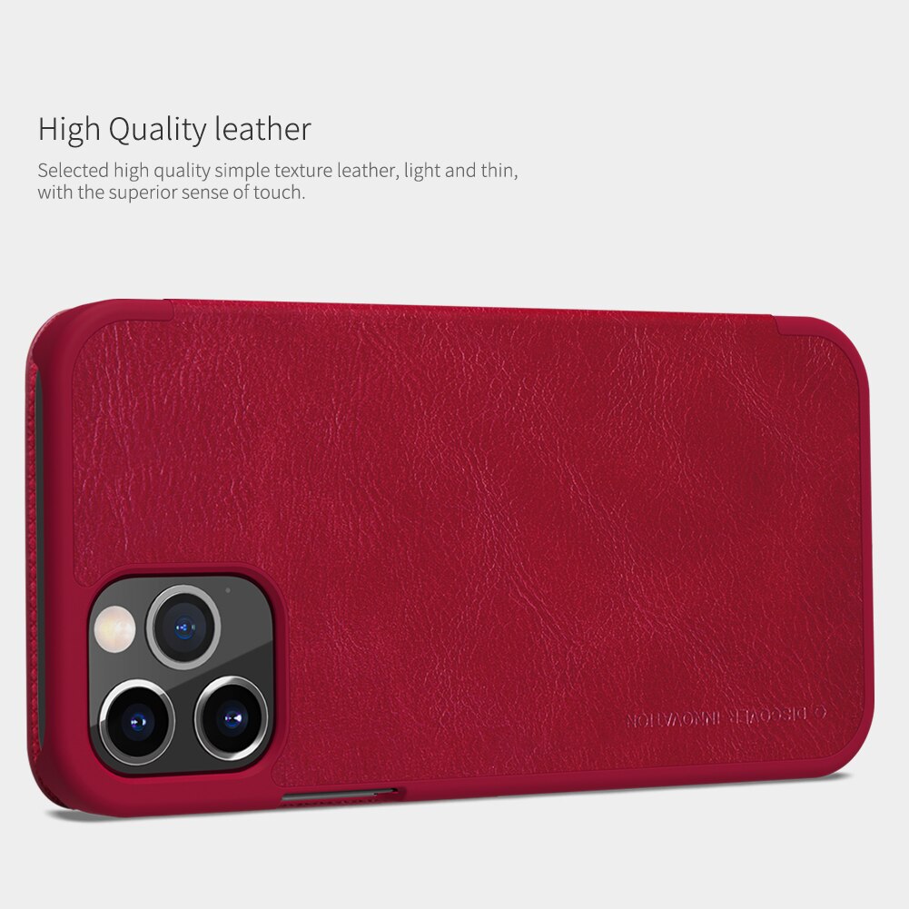 Bao da iPhone 12 Pro Max Nillkin Qin chính hãng