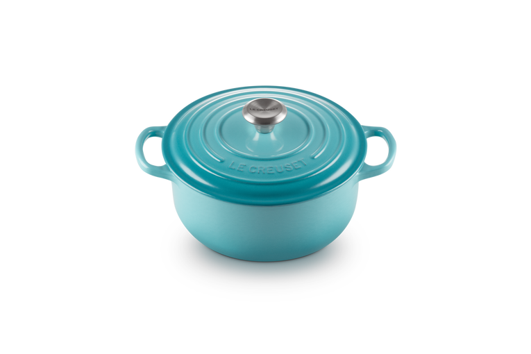 Nồi gang Le Creuset Brater rund Evo 24cm Blue Caribe