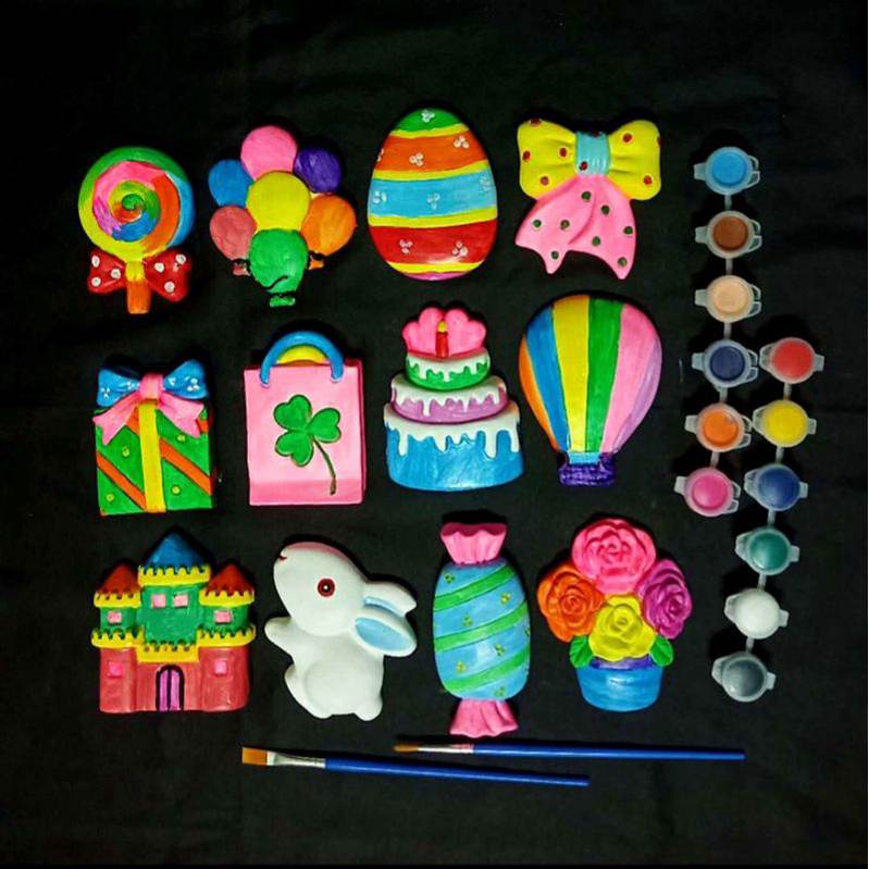 Bộ 20 tượng 5cm Không Màu Cọ