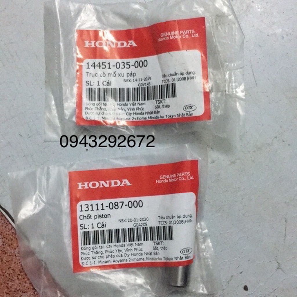 Ắc pít ton, ắc cò mổ honda 100cc