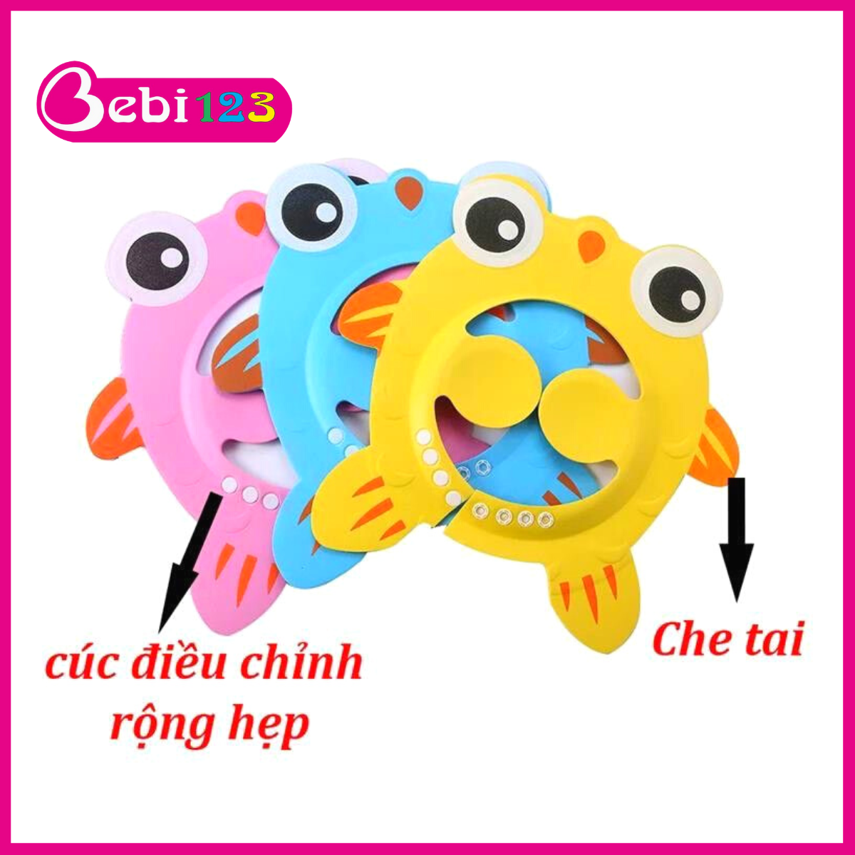 Mũ Nón Tắm Chắn Nước Bảo Vệ Tai Cho Bé