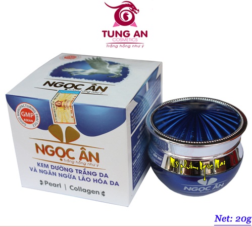 Mỹ phẩm Ngọc Ân - Kem ngọc ân dưỡng trắng da mặt ngăn ngừa lão hóa da kem ngọc ân 20g