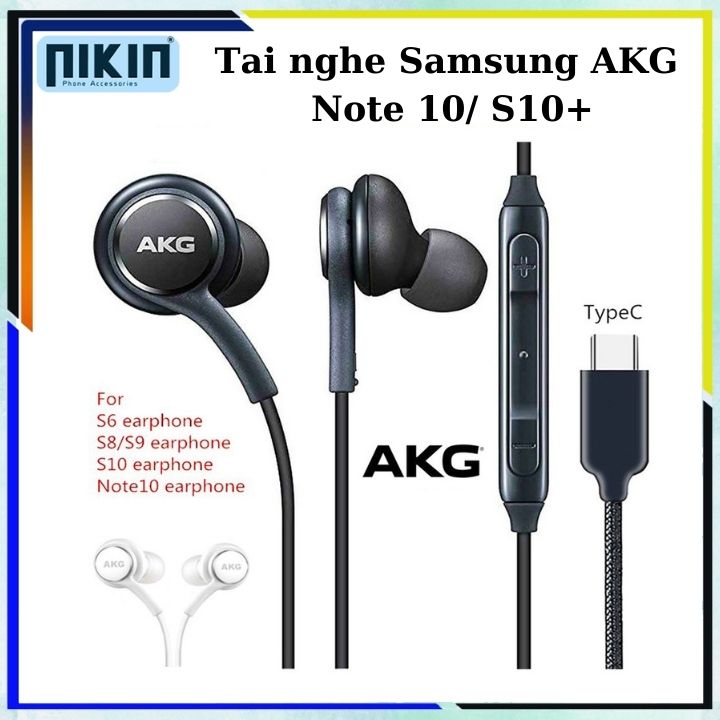 Tai nghe Samsung Note 10 Note 10 Plus S10 Plus AKG - Tai nghe cổng type C