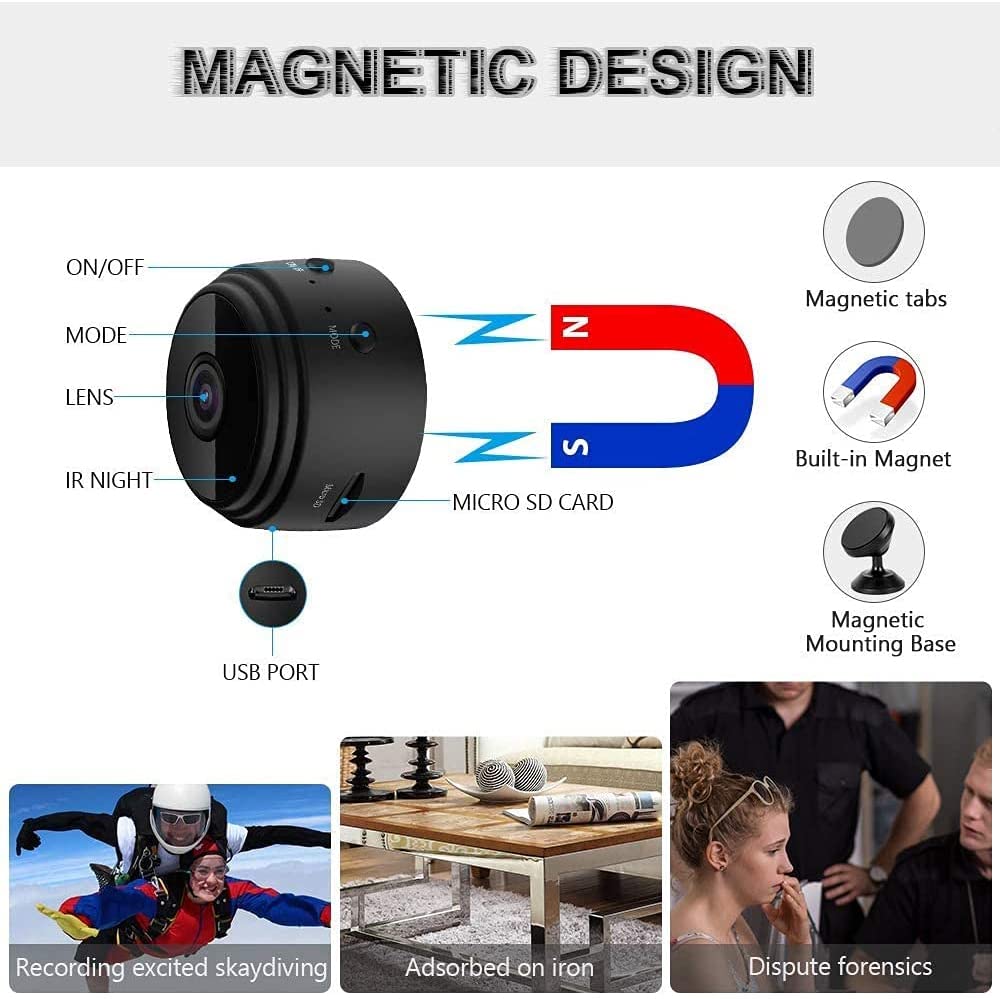 Camera Giám Sát Mini IP Wifi Kết Nối ĐT A9 Plus Hồng Ngoại HD 1080P Máy Quay An Ninh Gia Đình Không Dây Máy Quay IP HD Tầm Nhìn Ban Đêm