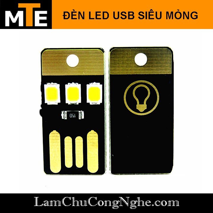 Đèn Led USB Siêu Mỏng - 3 LED siêu sáng