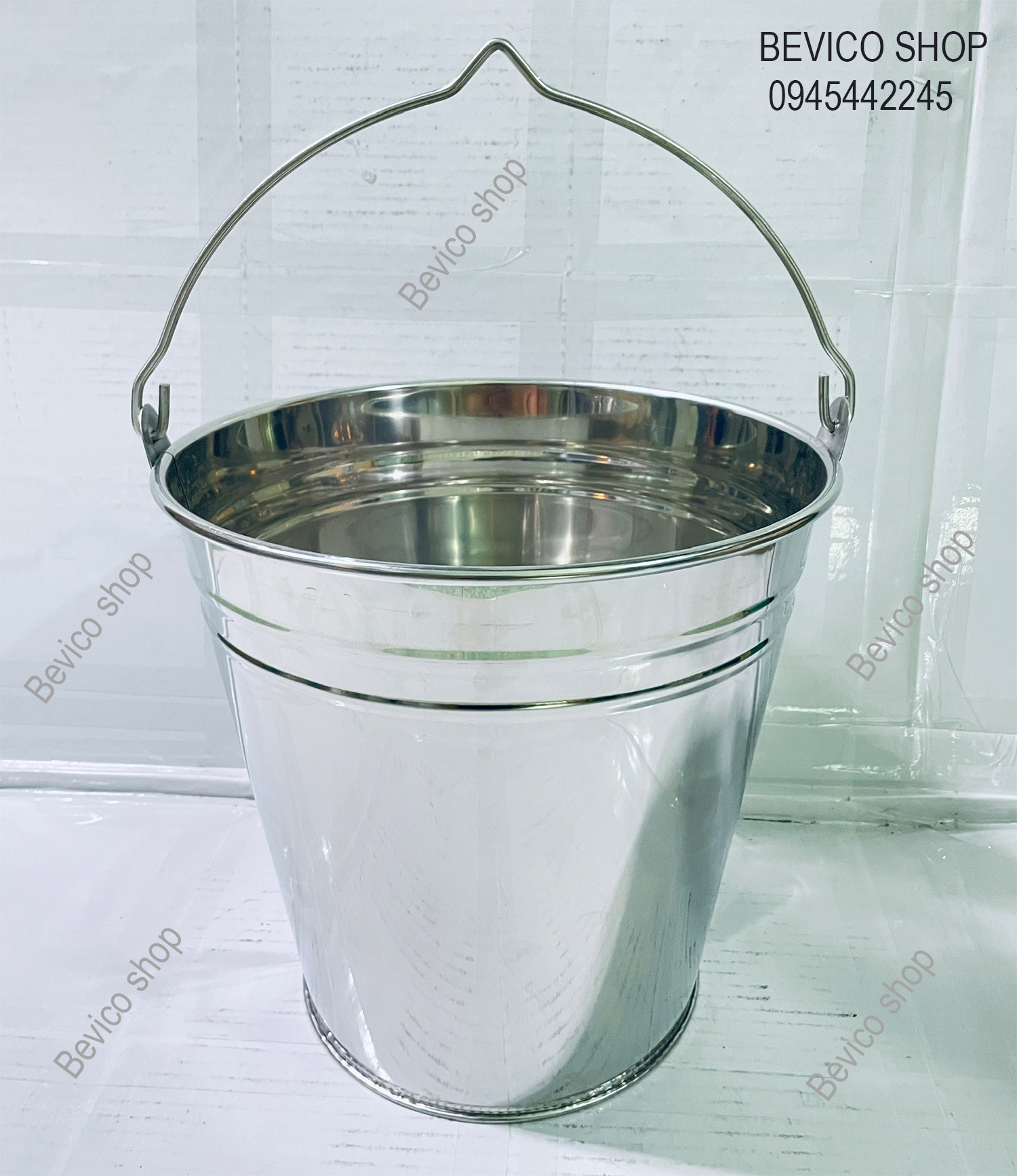 Xô inox (7size) | đựng nước | đựng nước đá | đựng thực phẩm