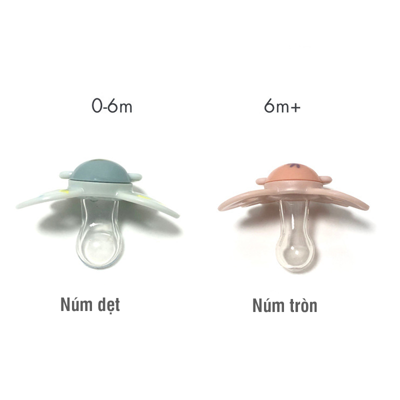 Vỷ 2 ti giả Silicon cho bé hàng hiệu CK Bebe