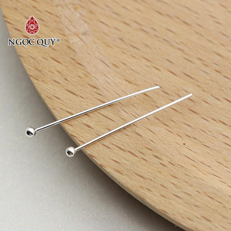 [HCM]Combo 2 đinh bạc đầu tròn - Ngọc Qúy Gemstones