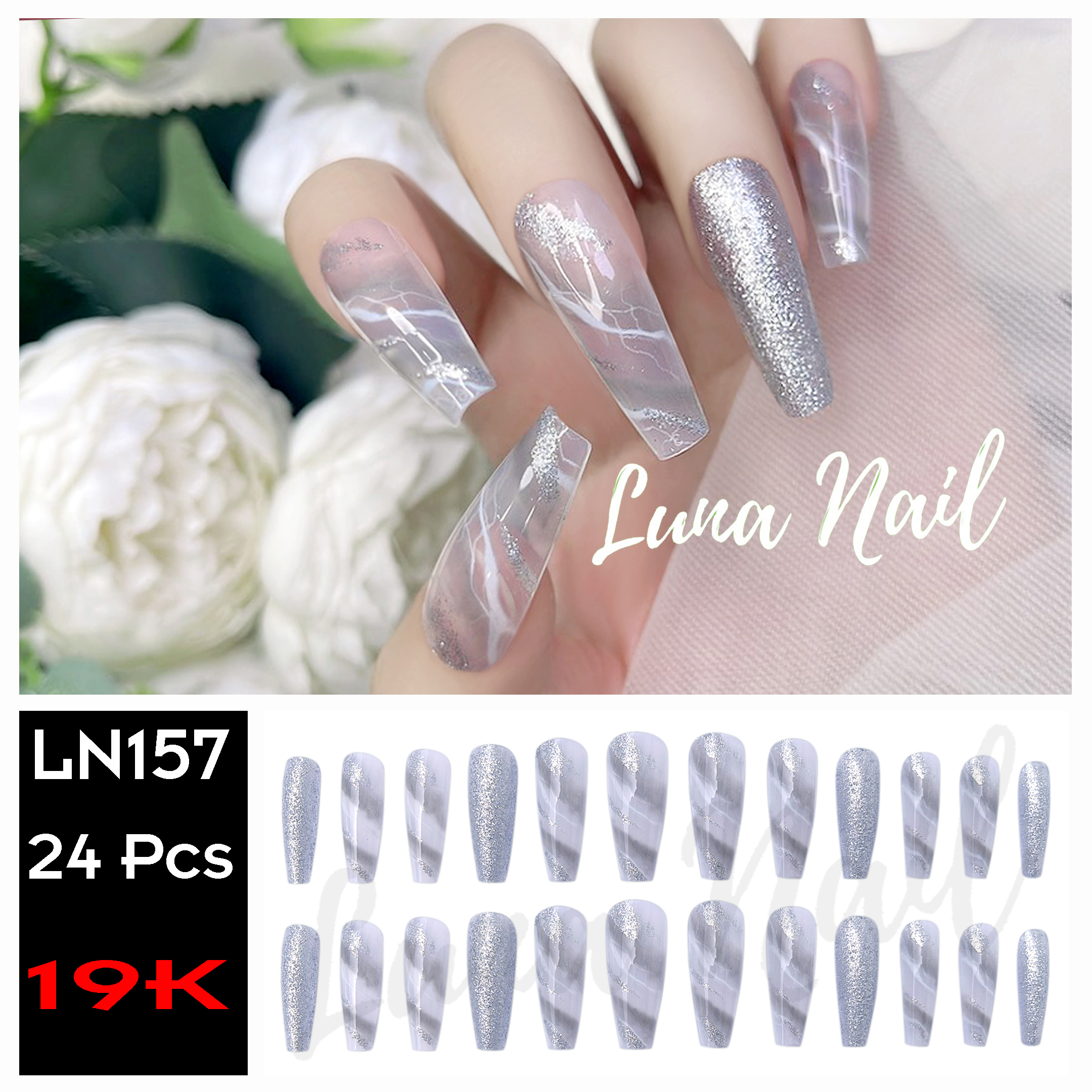 Móng Tay Giả Luna Nail Hộp 24 Nail Box Giá Rẻ Độ Bền cao