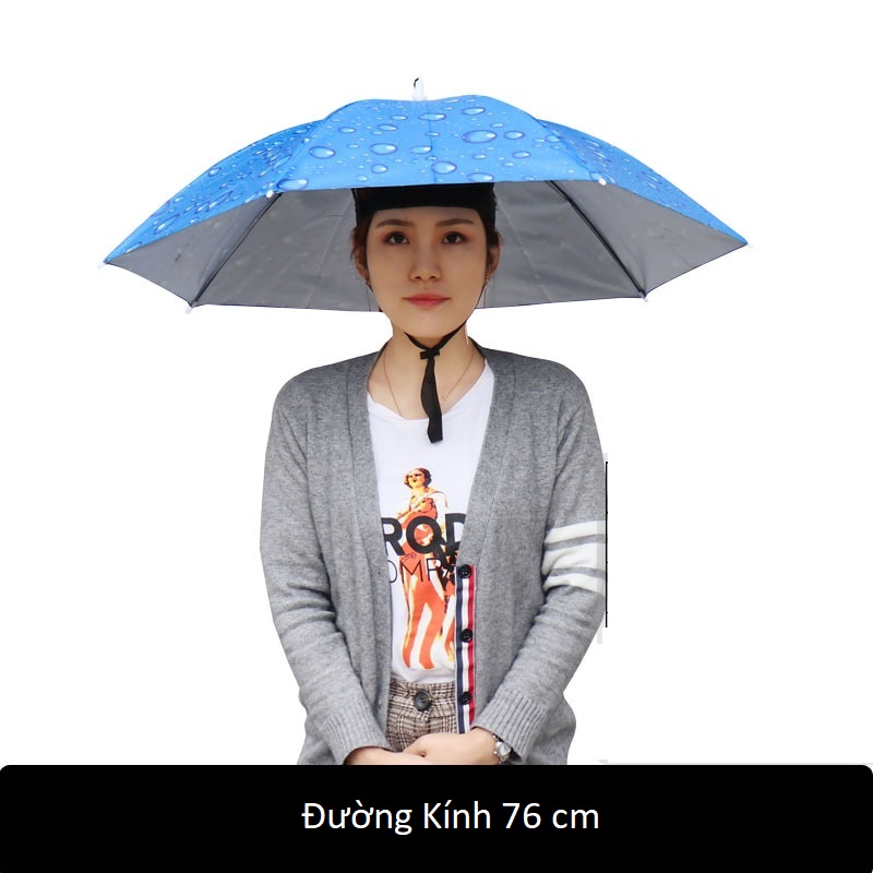 DÙ ĐỘI ĐẦU CÂU CÁ, DU LỊCH - 01 TẦNG - 76cm