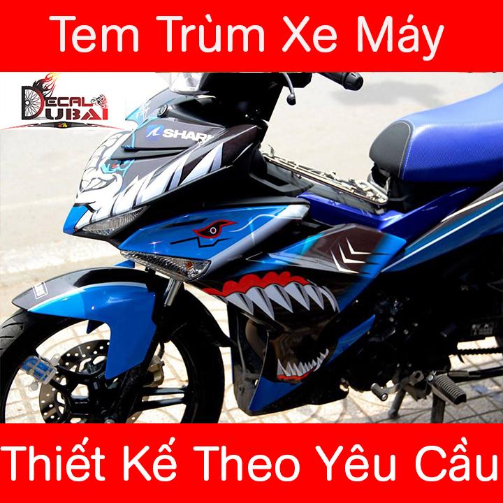 Tem Trùm Exciter 150 Cá mập xanh