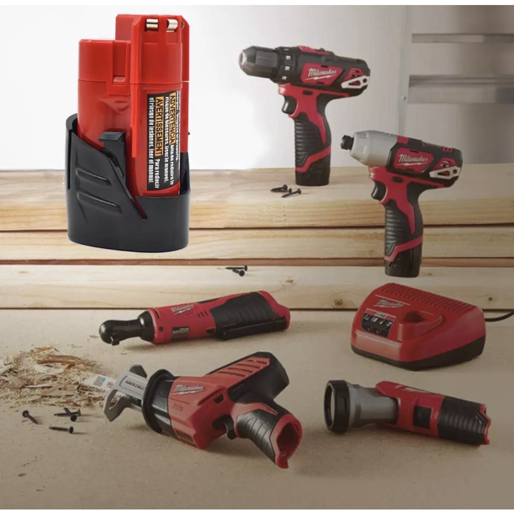 Pin M12 Milwaukee 10.8 -12 vol nhận sạc zin