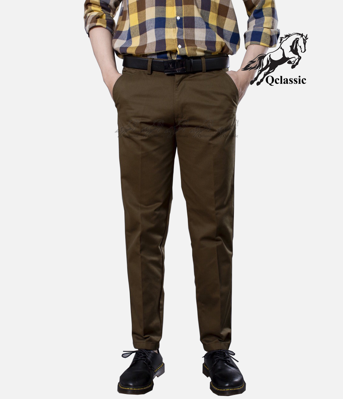 Quần dài kaki trung niên nam chất vải kaki bền màu, chất lượng, thời trang cá tính sang trọng lịch lãm