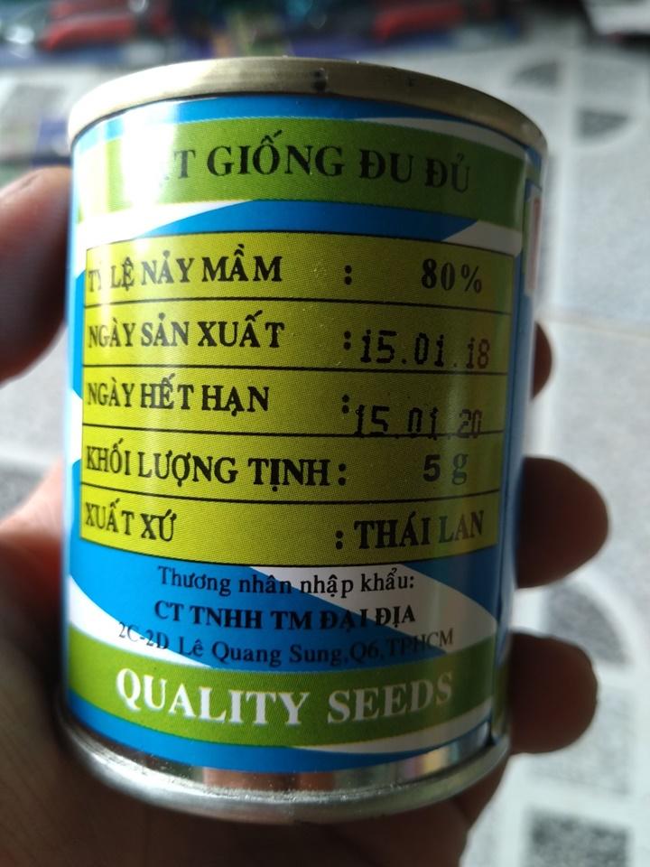 Hạt Giống Đu Đủ Thái Lan lon 5gam