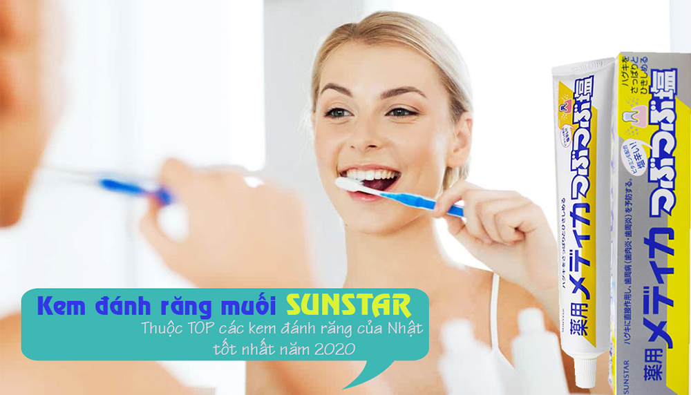 Kem đánh răng muối cao cấp Sunstar Nhật Bản (170g)