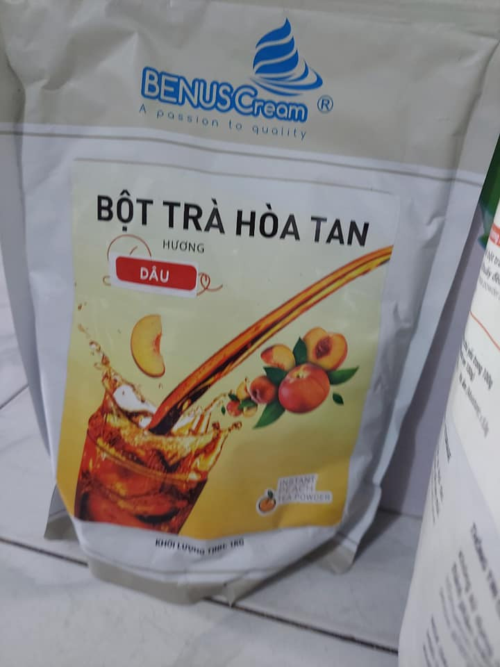 Bột Trà Hoà Tan Hương Dâu Cao Cấp