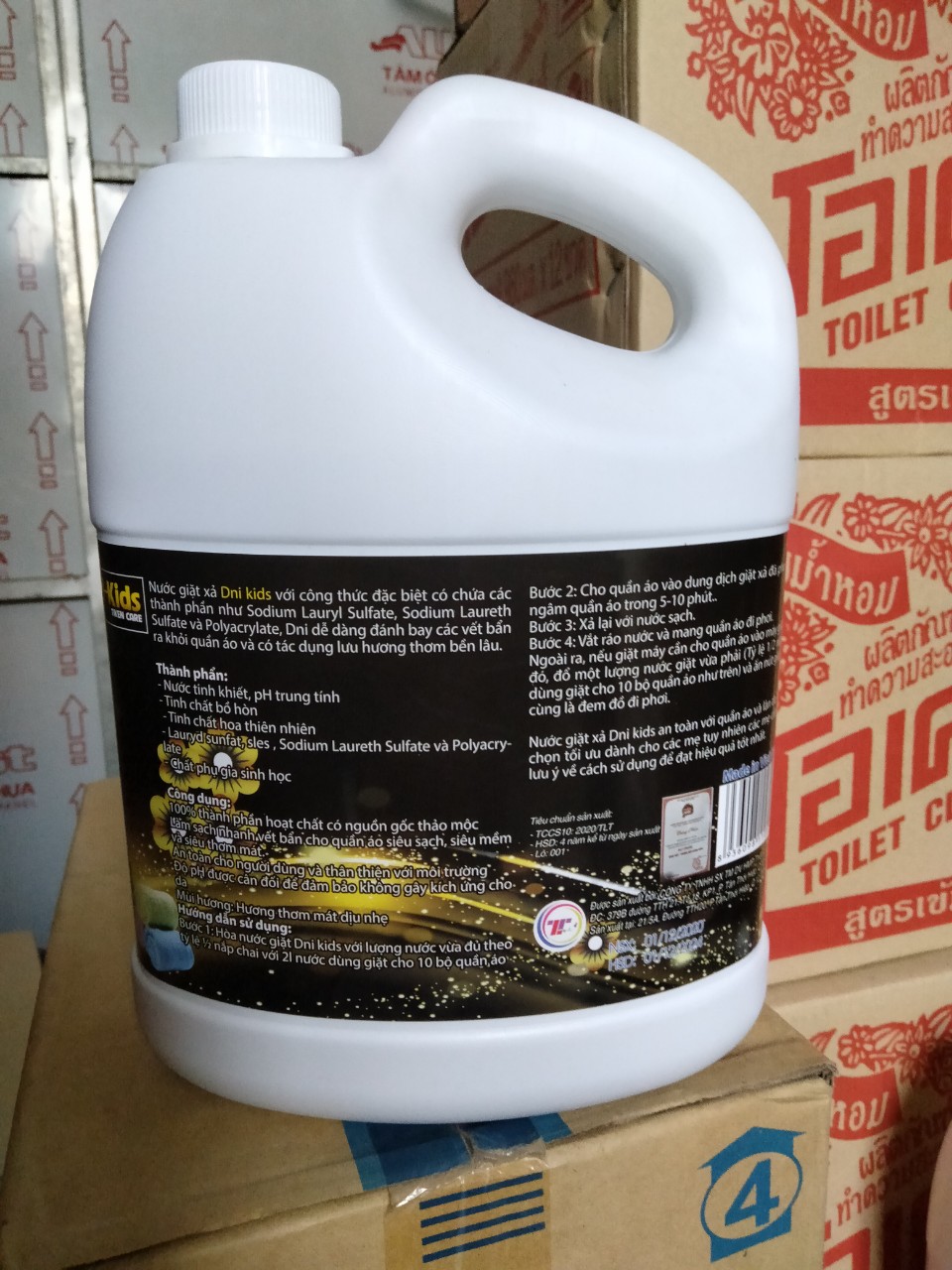 Nước Giặt Xả Quần Áo Dni-Kid 3600ml