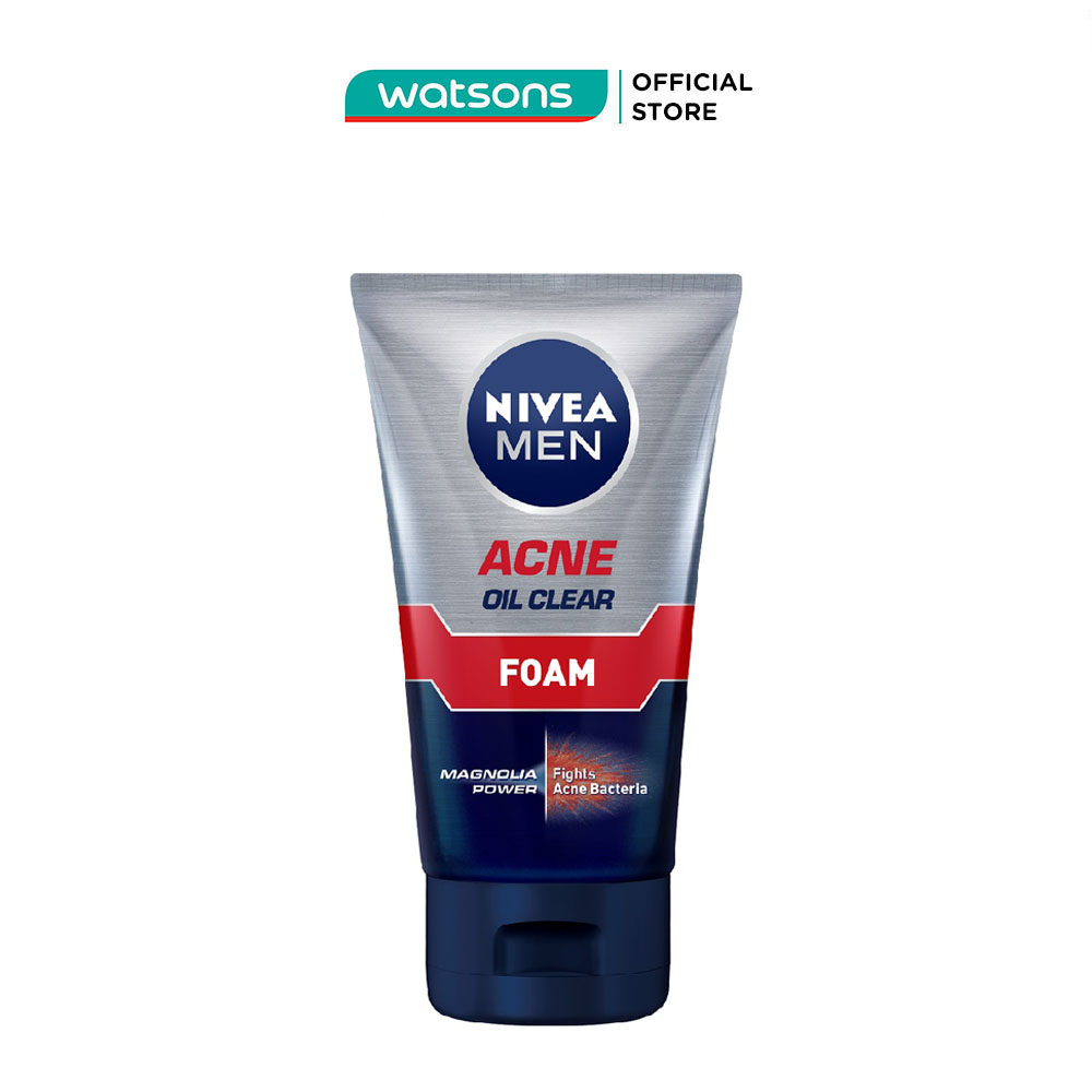 Sữa rửa mặt nam ngừa mụn nivea 100g