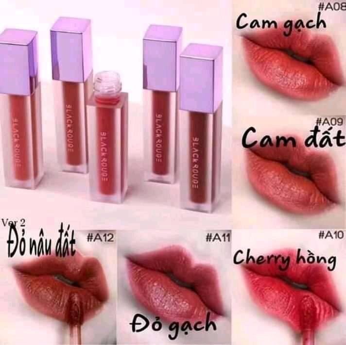 Son A12 A11 A10 A09 A08 nắp tím , Black Rouge đủ tem mã màu