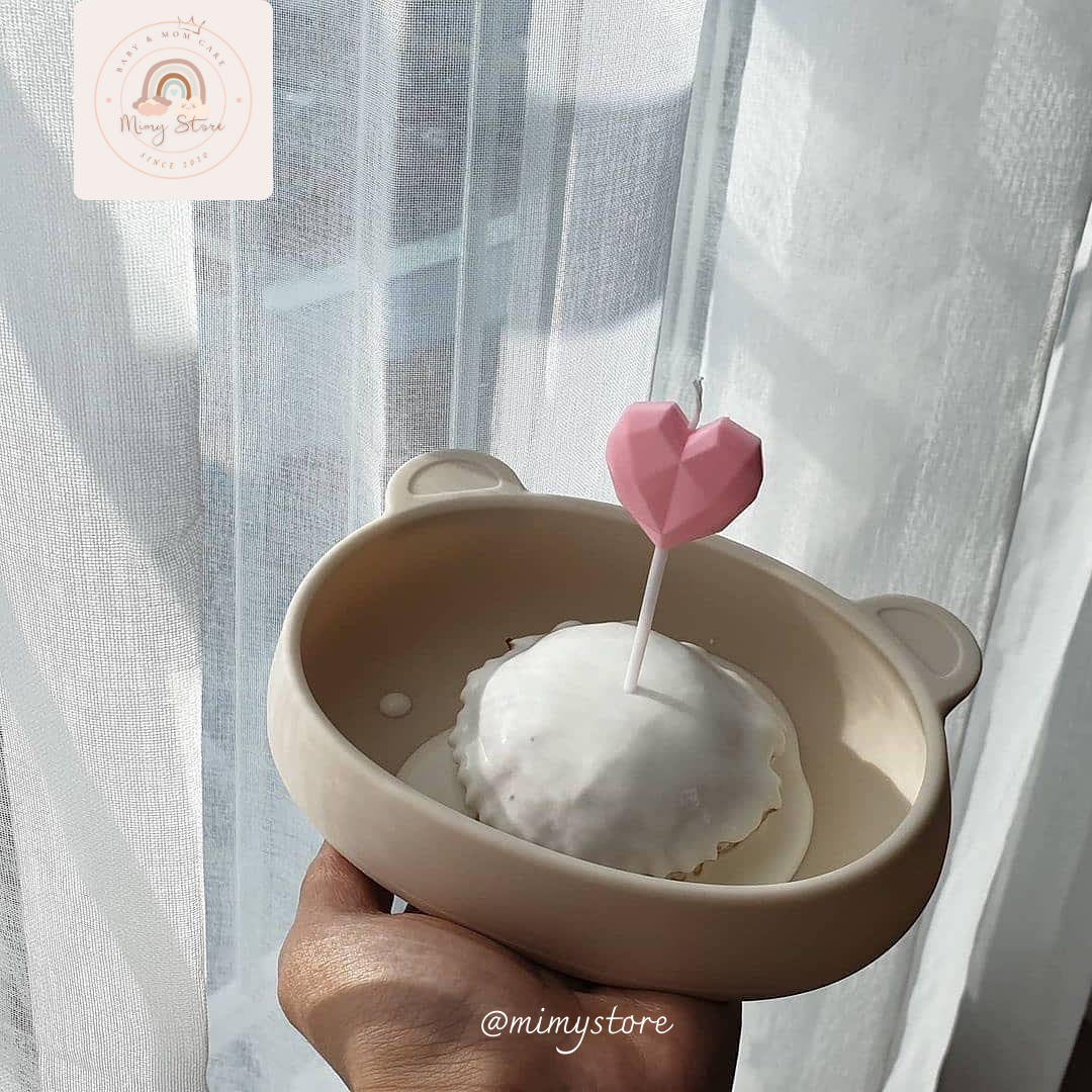 Bát Ăn Dặm Silicone Hình Gấu BLUEMAMA