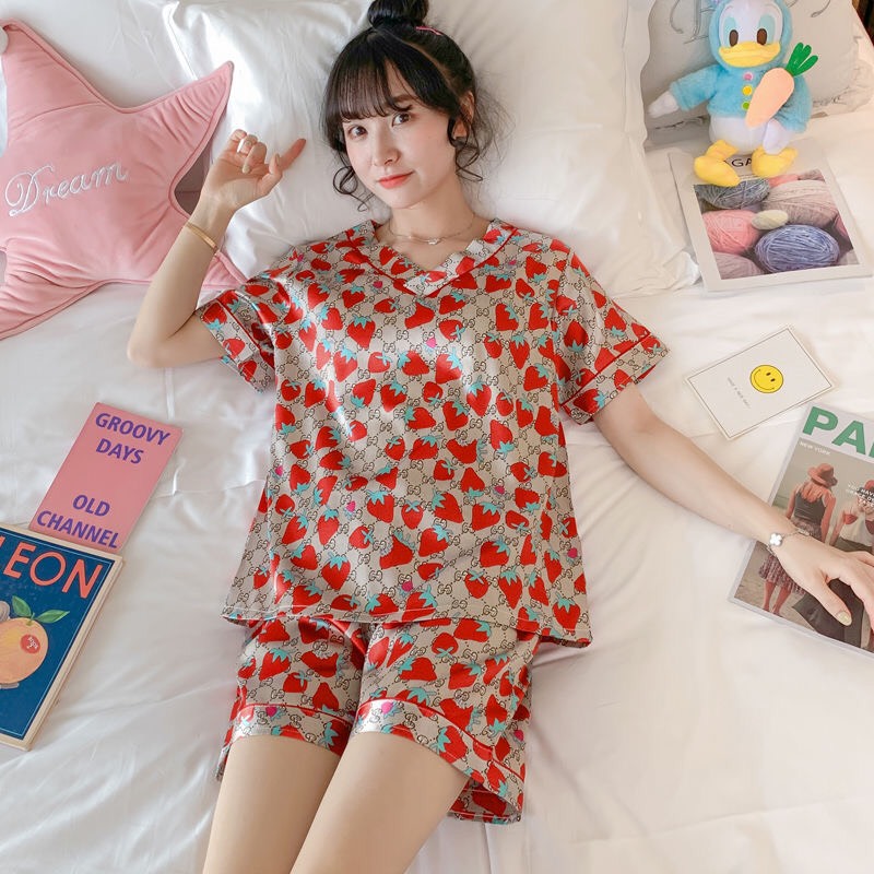 (2) [HCM][Có sẵn] [3XL-5XL] [Freeship] [Bigsize] [SIÊU SALE] [Hình Thật] Bộ mặc nhà/đồ ngủ/pyjama lụa đùi