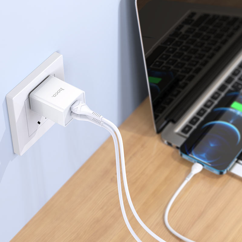 Cục sạc 2 cổng hoco usb dành cho iphone samsung oppo xiaomi ... - vienthonghn