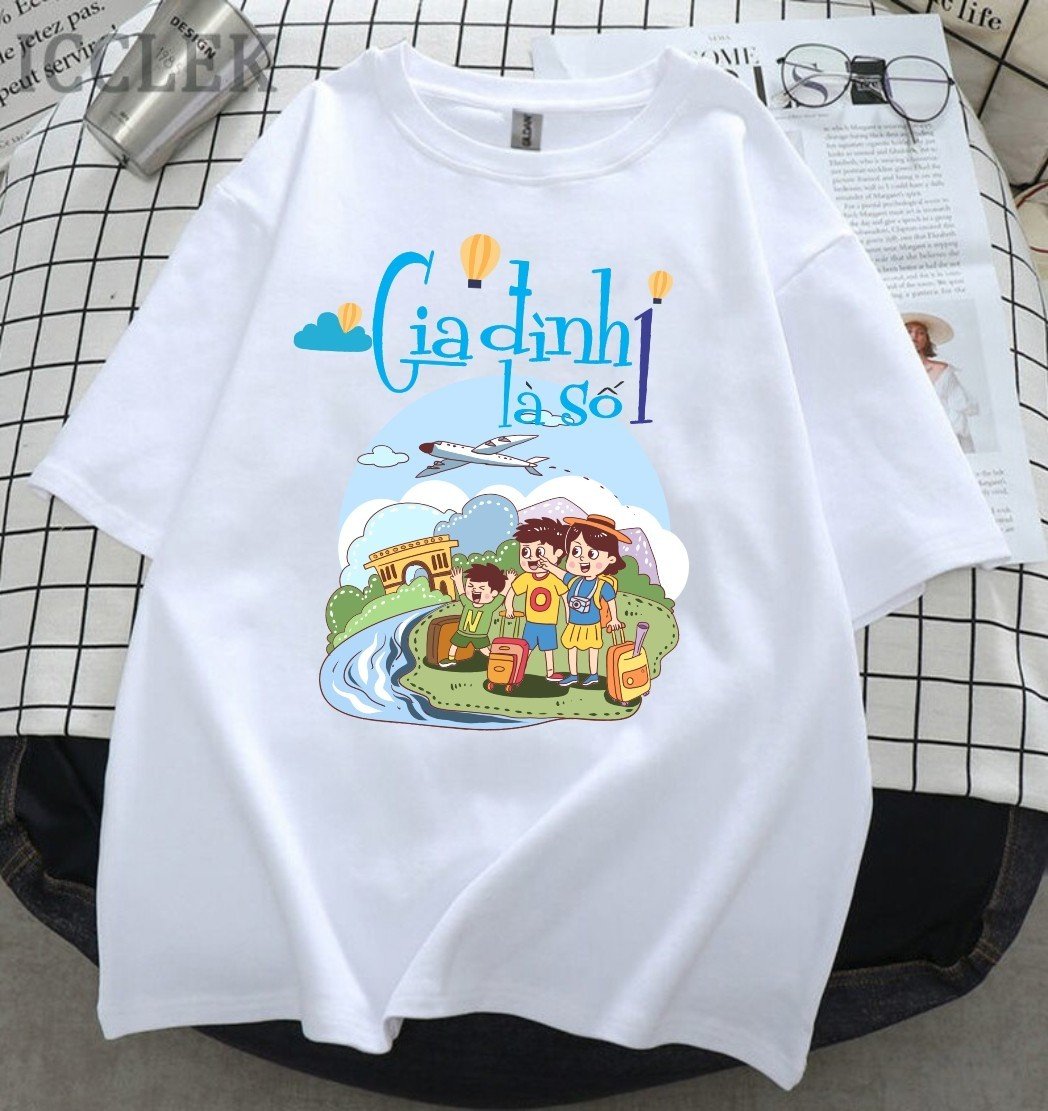 Áo gia đình 3/4 người- áo đi biển gia đình-đồ đi biển gia gia đình chất cotton mịn mát giá sĩ