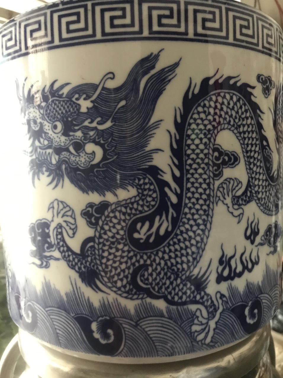 Bát hương (Lư hương) men lam bát tràng