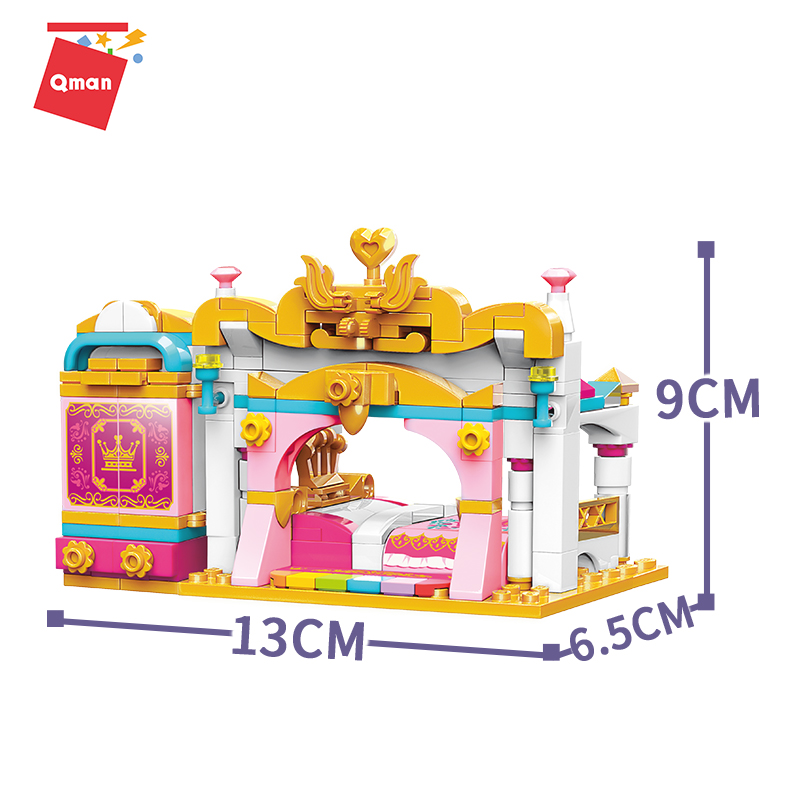 Đồ chơi lắp ráp xếp hình Qman 32012 - Căn phòng công chúa (282 mảnh ghép)