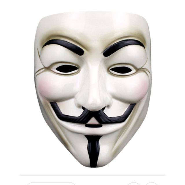 Mặt Nạ Hacker Anonymous Hóa Trang Chất Liệu Nhựa Bền Cứng