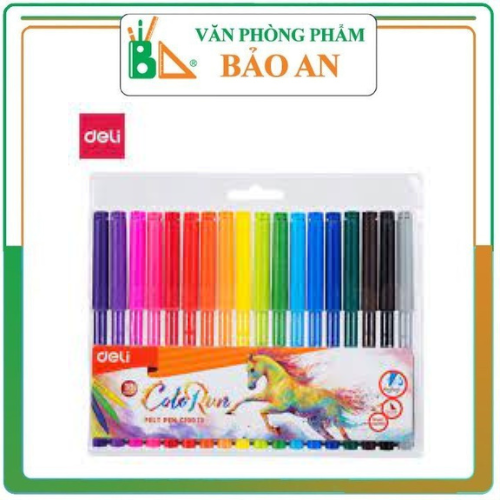 Bút dạ 18 màu deli c10013